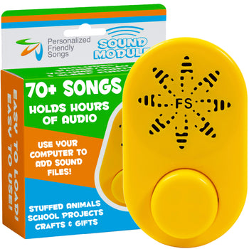 Friendly Songs Sound Module - 2 Hour Voice Box for Stuffed Animals