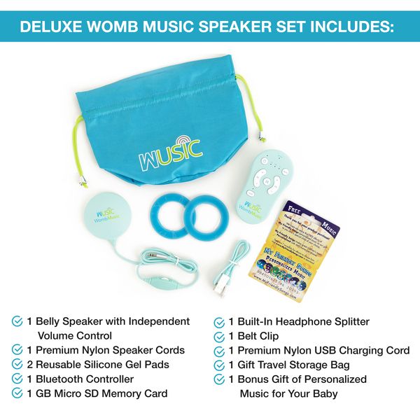 Womb Music Belly Speaker System (DELUXE PACK - Speaker & Bluetooth Controller)