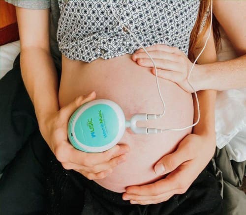 Premium Pregnancy Pack - Get The Womb Music Bluetooth Baby Belly Speaker  and Baby Heartbeat Monitor in This Great Combo prenatal Pregnancy Gift