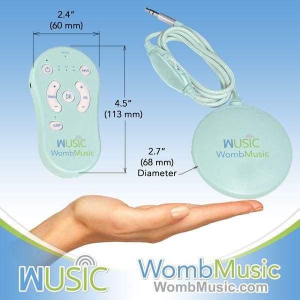 Deluxe Pack - Play Music to your Baby with Womb Music Belly Speaker System by Wusic - Womb Music Baby